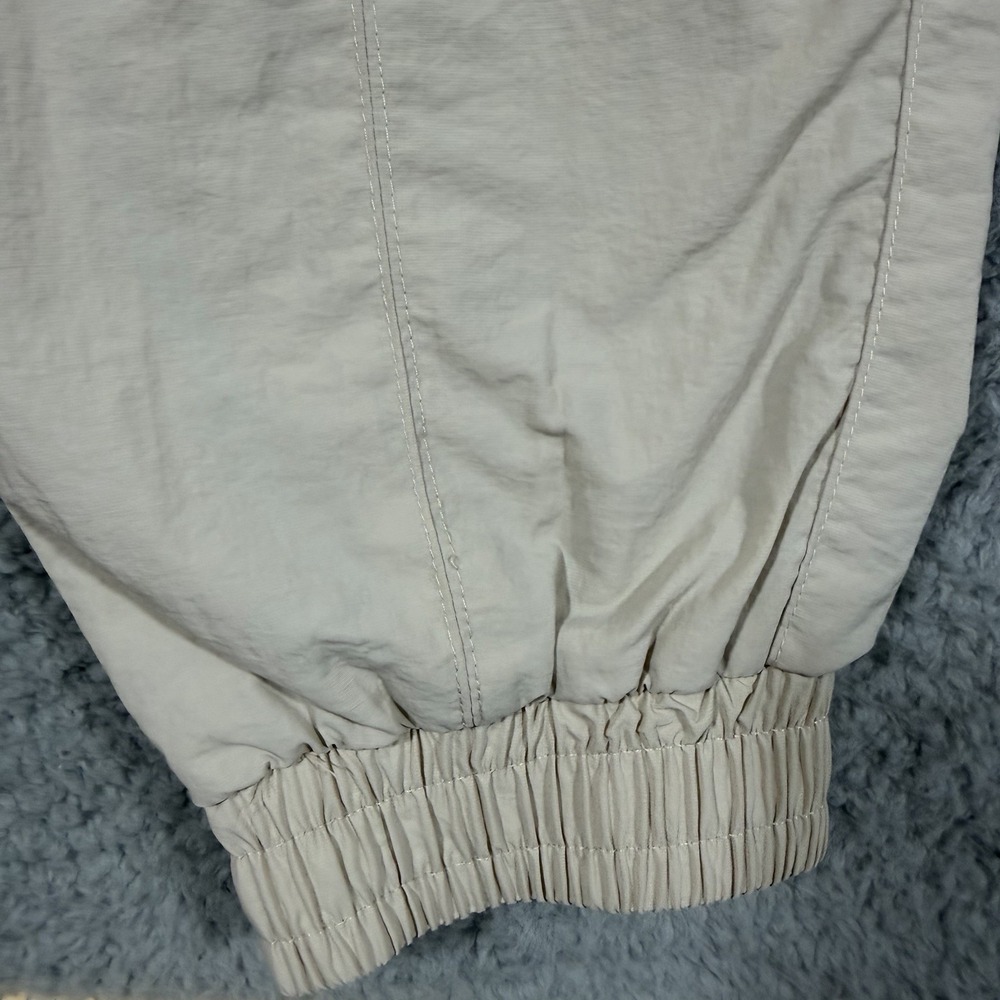 Wilo The Label Pants Womens Medium Beige Nylon Joggers Elastic Waist Cuffed - Picture 4 of 10